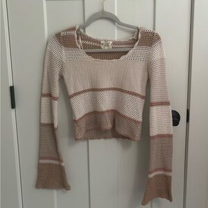 Hippie Rose Textured Knit Sweater